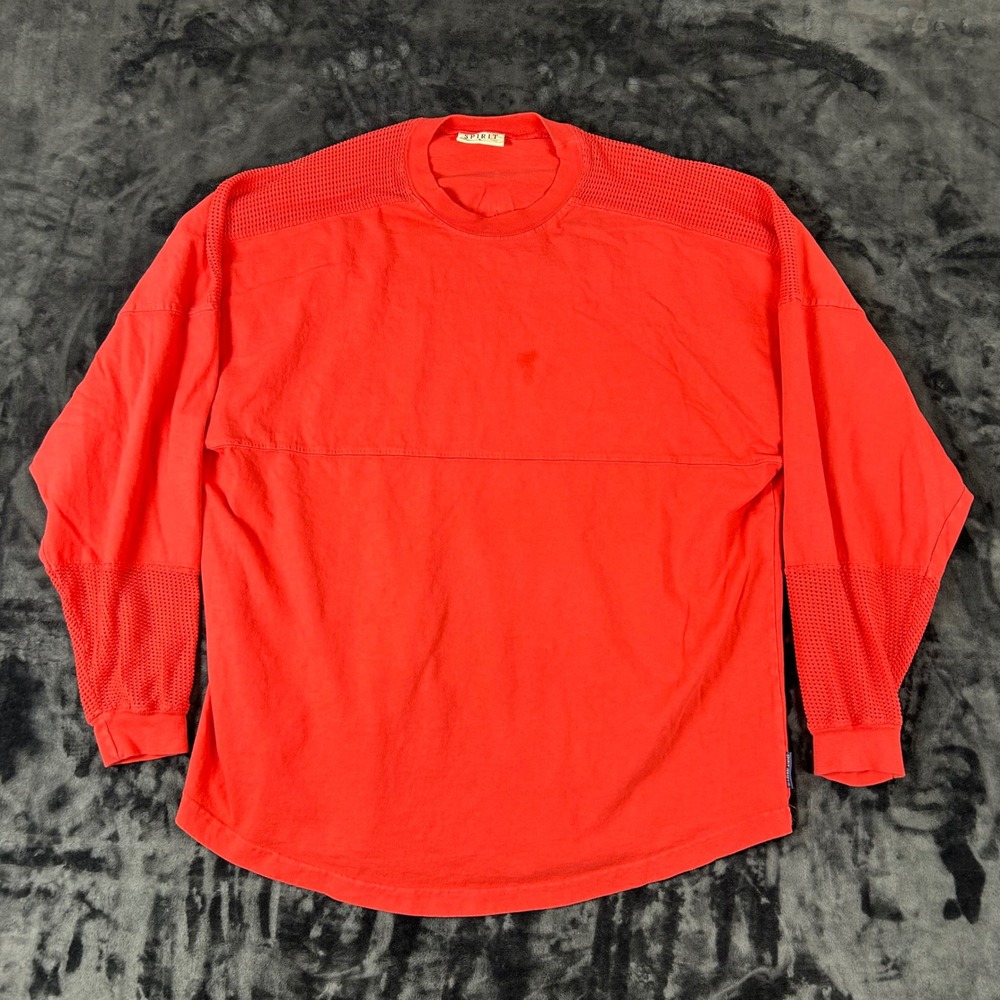 Spirit Jersey Orlando Florida Unisex L Red Mesh Panel Long Sleeve Puff‎ Print